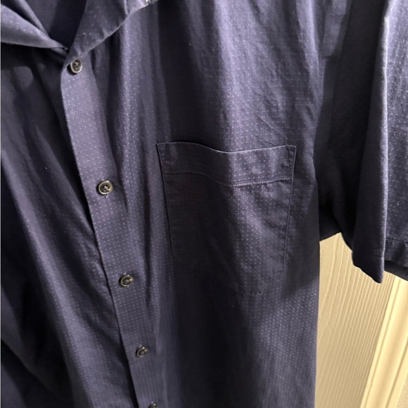 Men’s Hart Schaffner Marx short sleeve button down blue shirt Size medium - Picture 3 of 8